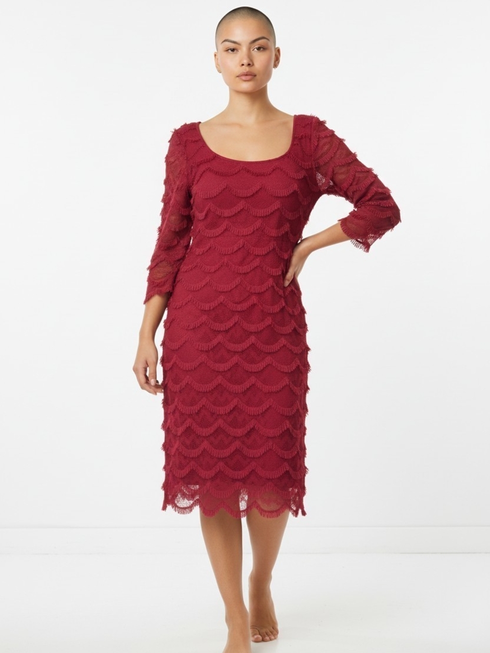 Scalloped Lace Dress Whimsygoth